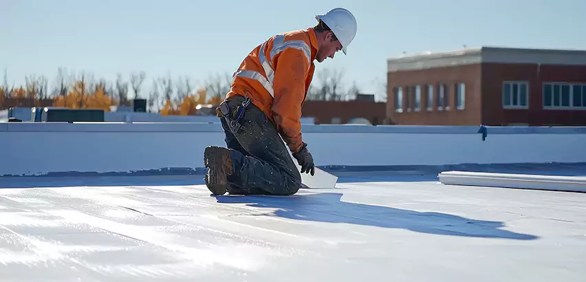 Flat Roof Drain Installation in Oak Lawn