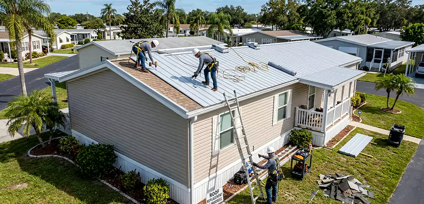 Mobile Home Metal Roof Replacement in Oak Lawn