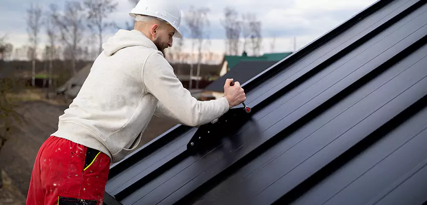 Tin Roof Ridge Cap Installation in Oak Lawn