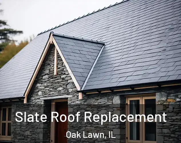  Slate Roof Replacement Oak Lawn, IL